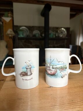 New Brunswick Seaside Ceramic Mugs - Set of 2 By Delta Collection